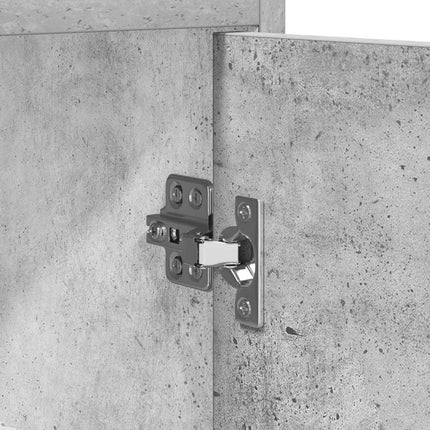 Sengeborde 2 pcs Betongrå 40 x 30 x 60 cm Konstrueret træ