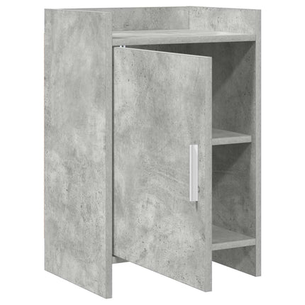 Sengeborde 2 pcs Betongrå 40 x 30 x 60 cm Konstrueret træ