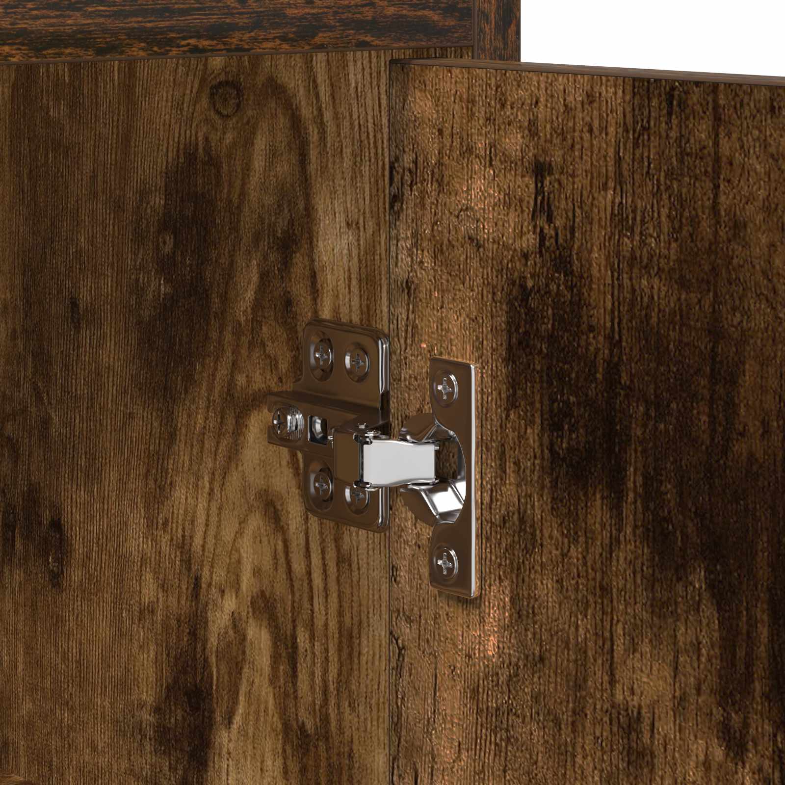 Sengeborde 2 pcs Røget eg 40 x 30 x 60 cm Konstrueret træ