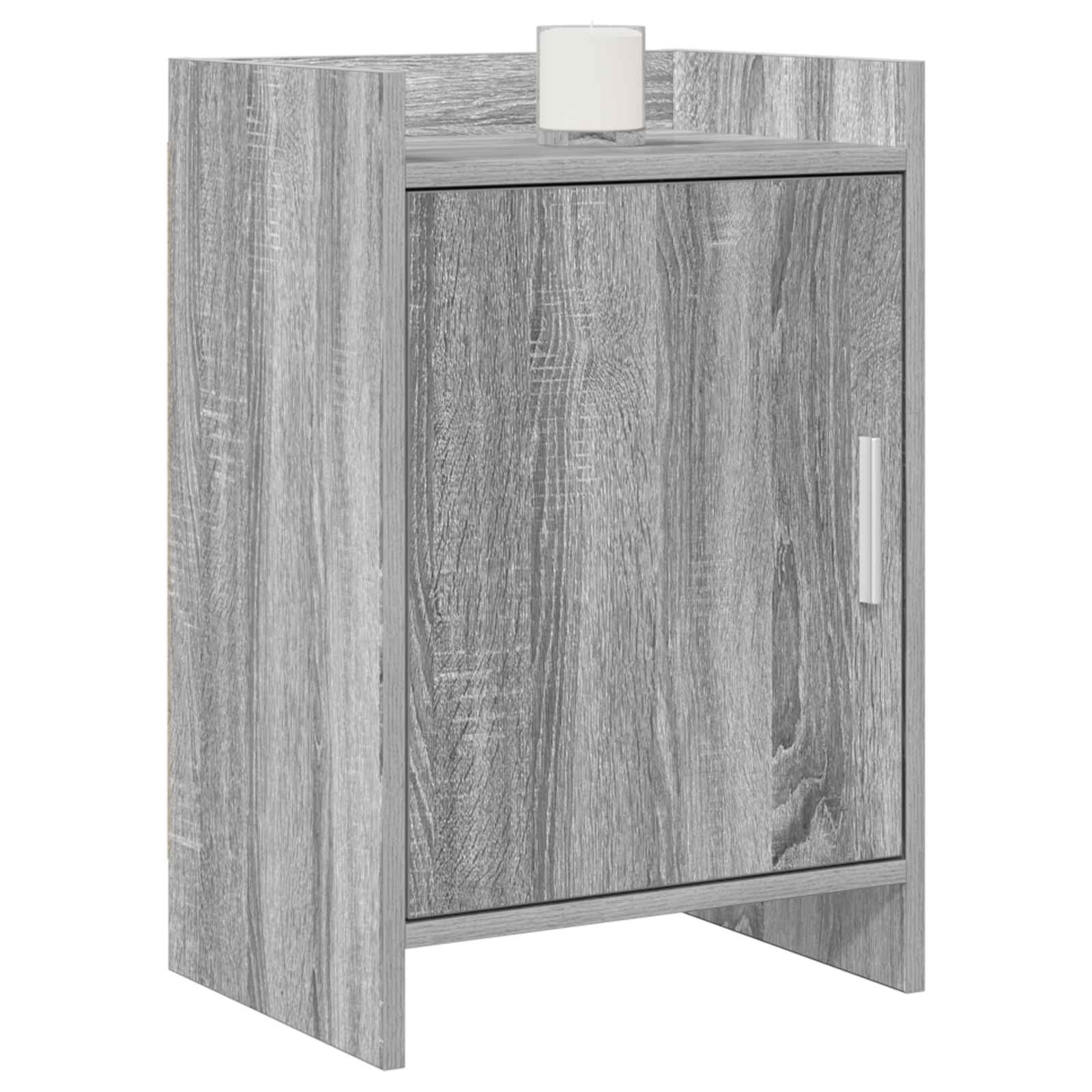 Sengeborde 2 pcs Grå Sonoma 40 x 30 x 60 cm Konstrueret træ
