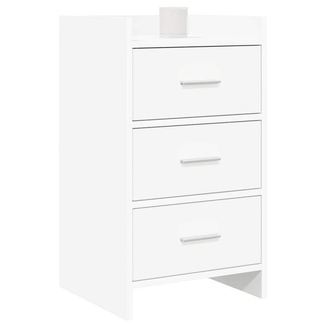 Sengeborde Hvid 40 x 36 x 70 cm Konstrueret træ