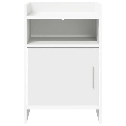Sengeborde 2 pcs Hvid 40 x 36 x 60 cm Konstrueret træ