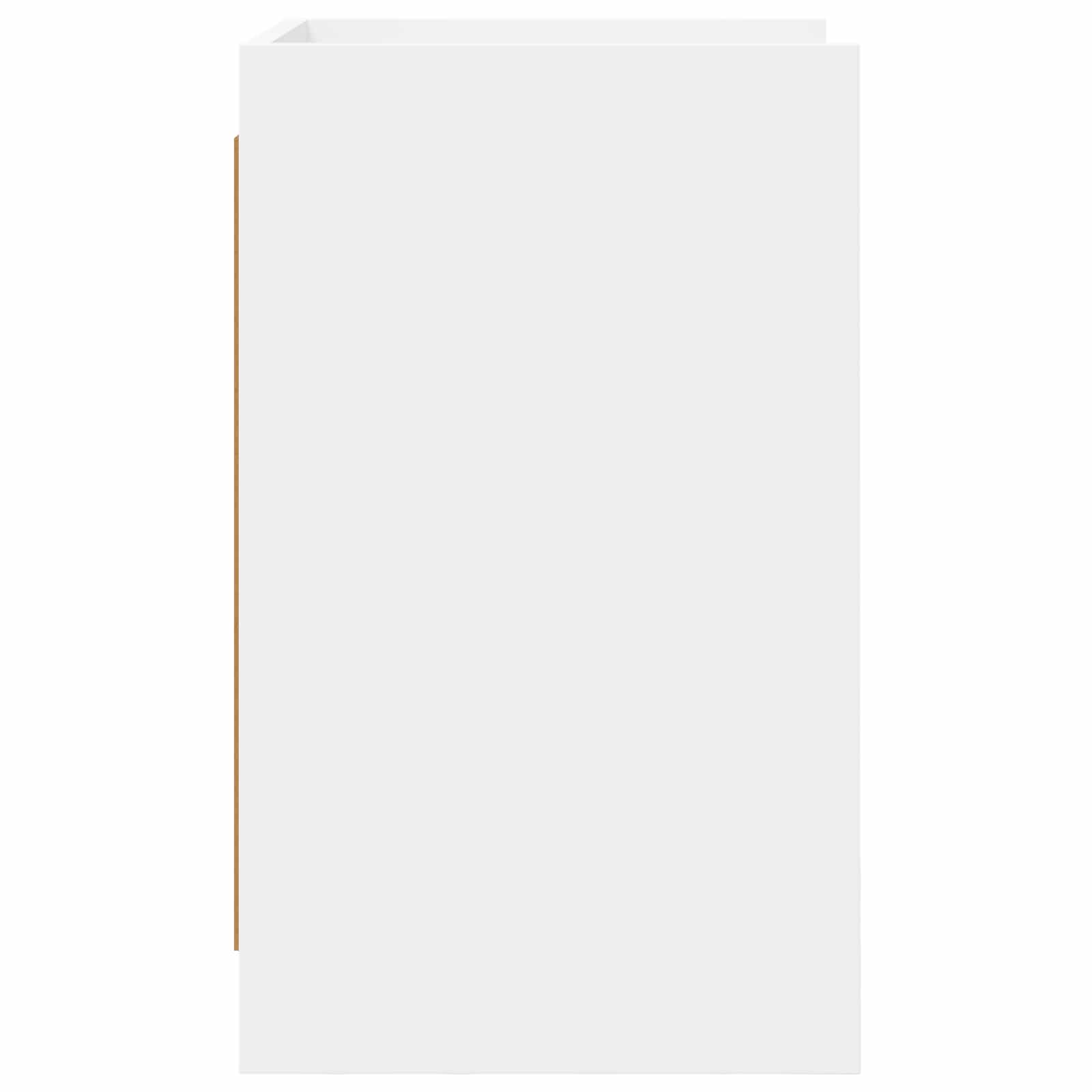 Sengeborde 2 pcs Hvid 40 x 36 x 60 cm Konstrueret træ