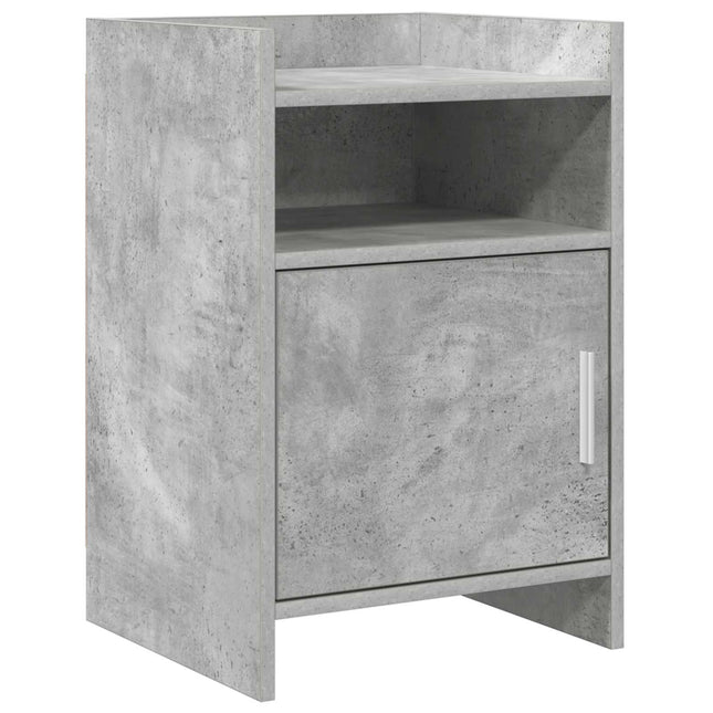 Sengeborde Betongrå 40 x 36 x 60 cm Konstrueret træ