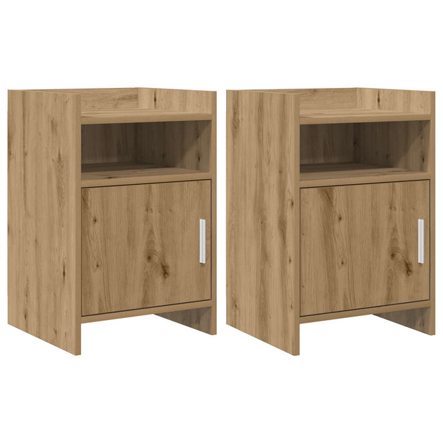 Sengeborde 2 pcs Artisan-eg 40 x 36 x 60 cm Konstrueret træ