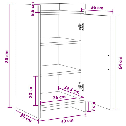 Sideboard Gammelt træ 40 x 36 x 80 cm Konstrueret træ