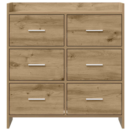 Sideboard Artisan-eg 75 x 33 x 80 cm Konstrueret træ