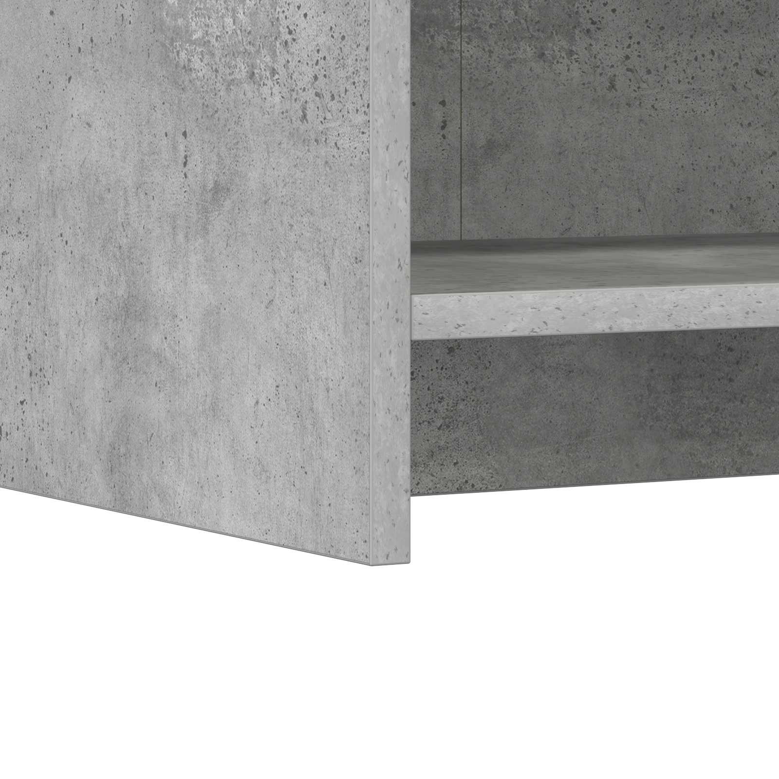 Sideboard Betongrå 75 x 36 x 80 cm Konstrueret træ