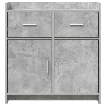 Sideboard Betongrå 75 x 36 x 80 cm Konstrueret træ