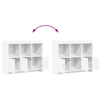 Sideboard Hvid 98,5 x 33 x 80 cm Konstrueret træ