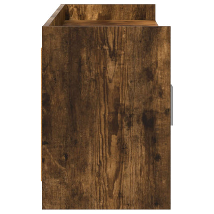 TV-skab 168 x 33 x 47 cm Røget eg Konstrueret træ