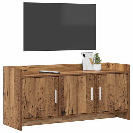TV-skab 102 x 33 x 47 cm Gammelt træ Konstrueret træ