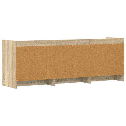 TV-skab 130 x 33 x 47 cm Sonoma-eg Konstrueret træ