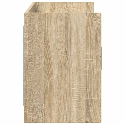 TV-skab 130 x 33 x 47 cm Sonoma-eg Konstrueret træ