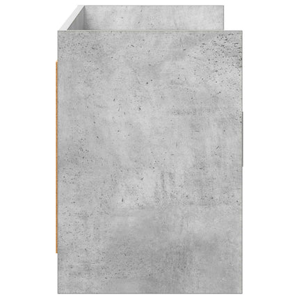TV-skab 130 x 33 x 47 cm Betongrå Konstrueret træ