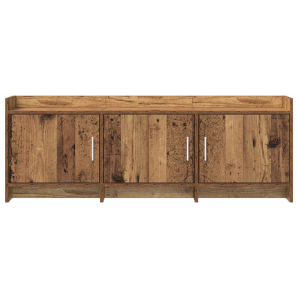 TV-skab 130 x 33 x 47 cm Gammelt træ Konstrueret træ