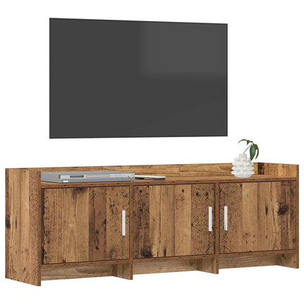 TV-skab 130 x 33 x 47 cm Gammelt træ Konstrueret træ