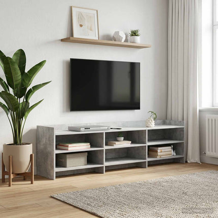 TV-skab 168 x 33 x 47 cm Betongrå Konstrueret træ