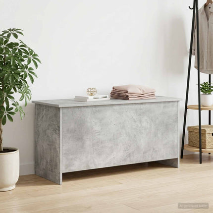 Opbevaringskiste Betongrå 100 x 40 x 50 cm Konstrueret træ