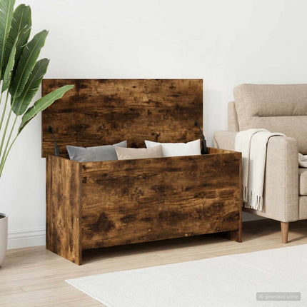 Opbevaringskiste Røget eg 100 x 40 x 50 cm Konstrueret træ