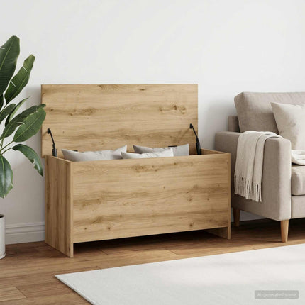 Opbevaringskiste Artisan-eg 100 x 40 x 50 cm Konstrueret træ
