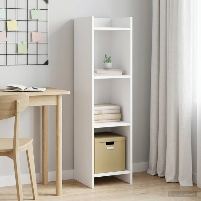 Bogreol Hvid 30 x 30 x 111 cm Konstrueret træ