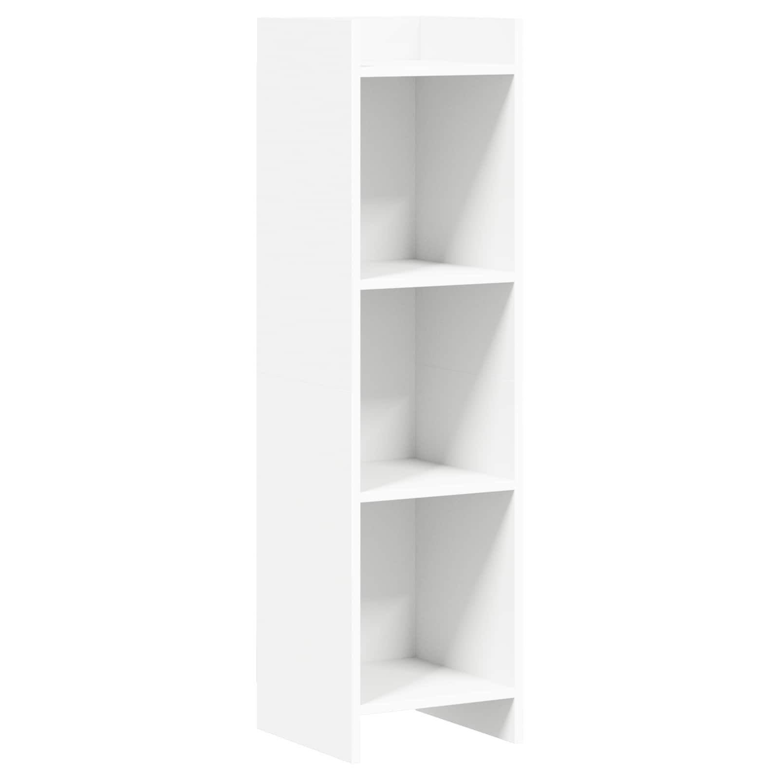 Bogreol Hvid 30 x 30 x 111 cm Konstrueret træ billede