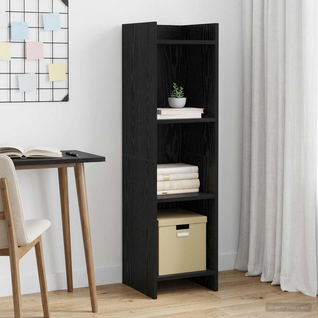 Bogreol Sort eg 30 x 30 x 111 cm Konstrueret træ