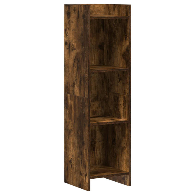 Bogreol Røget eg 30 x 30 x 111 cm Konstrueret træ