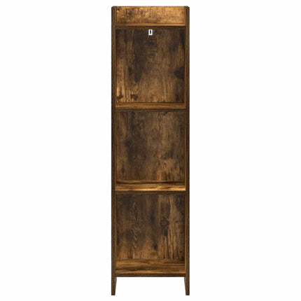 Bogreol Røget eg 30 x 30 x 111 cm Konstrueret træ