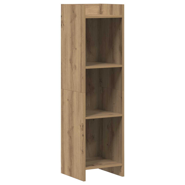 Bogreol 3 niveauer 30 x 30 x 111 cm Konstrueret træ Artisan-eg