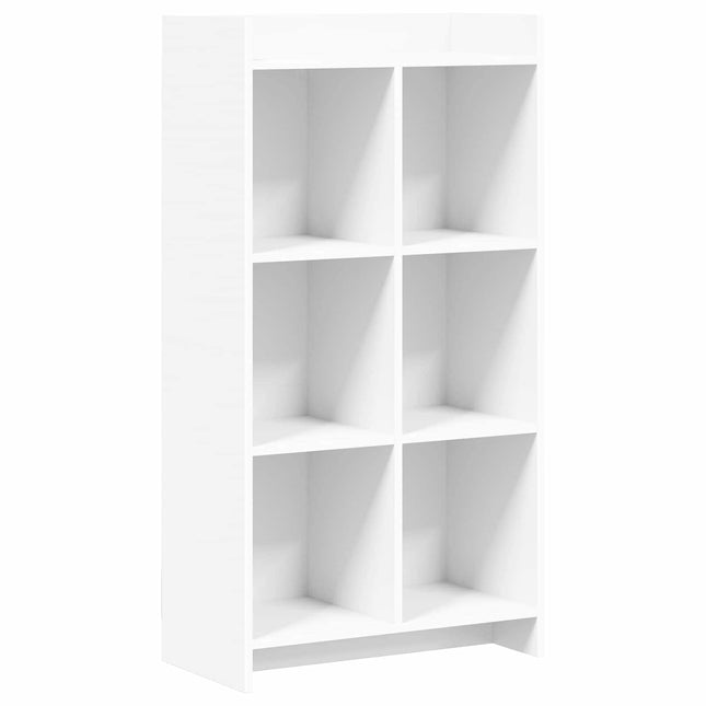 Bogreol Hvid 59 x 30 x 111 cm Konstrueret træ