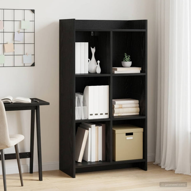 Bogreol Sort eg 59 x 30 x 111 cm Konstrueret træ