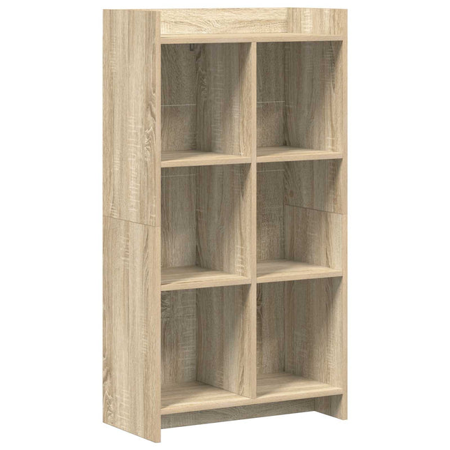 Bogreol Sonoma-eg 59 x 30 x 111 cm Konstrueret træ