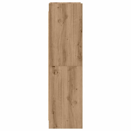 Bogreol 6 niveauer 59 x 30 x 111 cm Konstrueret træ Artisan-eg