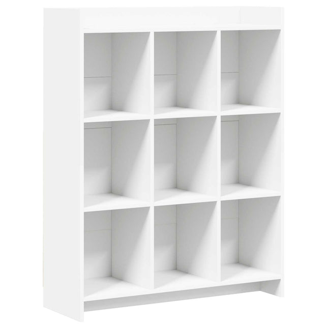 Bogreol Hvid 87,5 x 30 x 111 cm Konstrueret træ