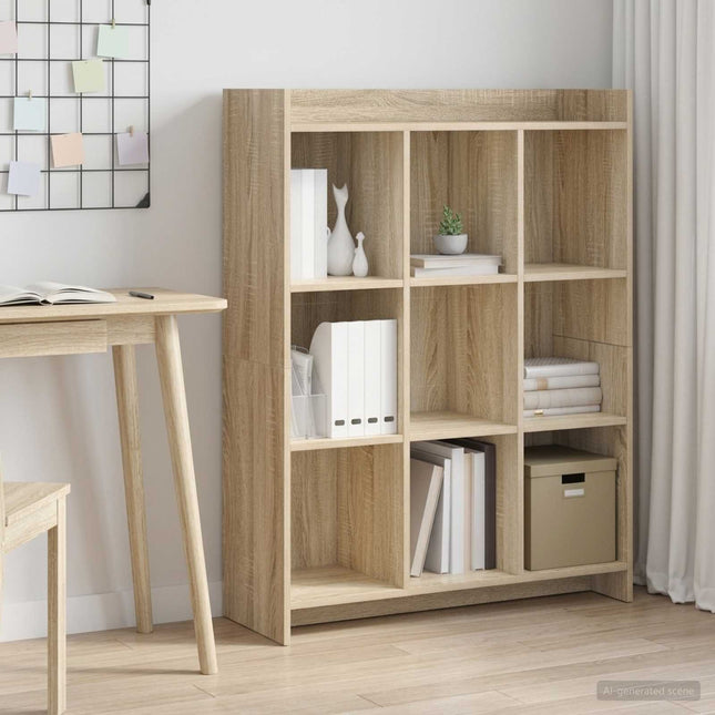 Bogreol Sonoma-eg 87,5 x 30 x 111 cm Konstrueret træ