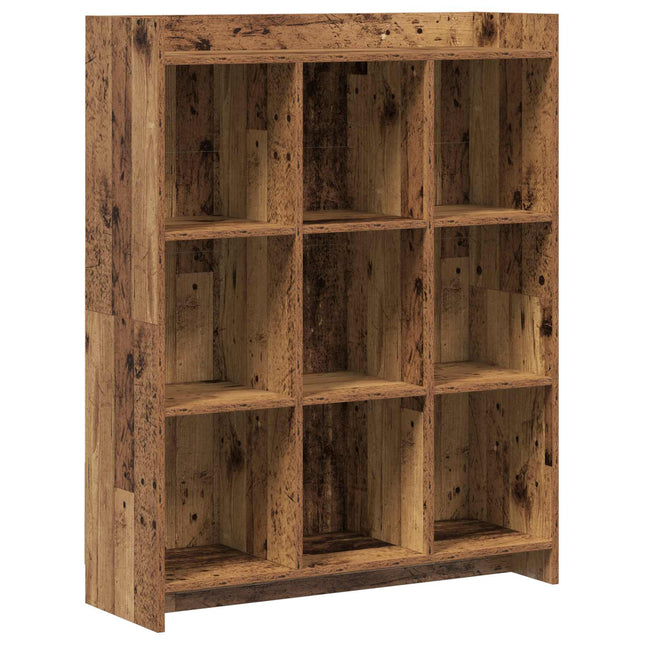 Bogreol Gammelt træ 87,5 x 30 x 111 cm Konstrueret træ