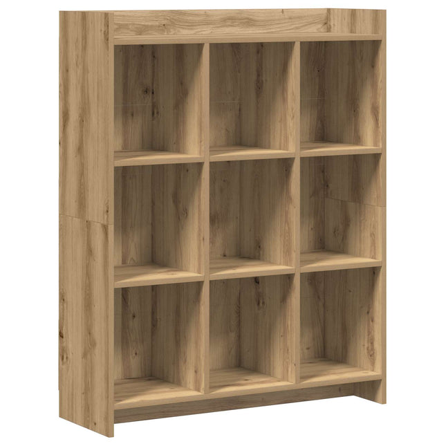 Bogreol 9 niveauer 87,5 x 30 x 111 cm Konstrueret træ
