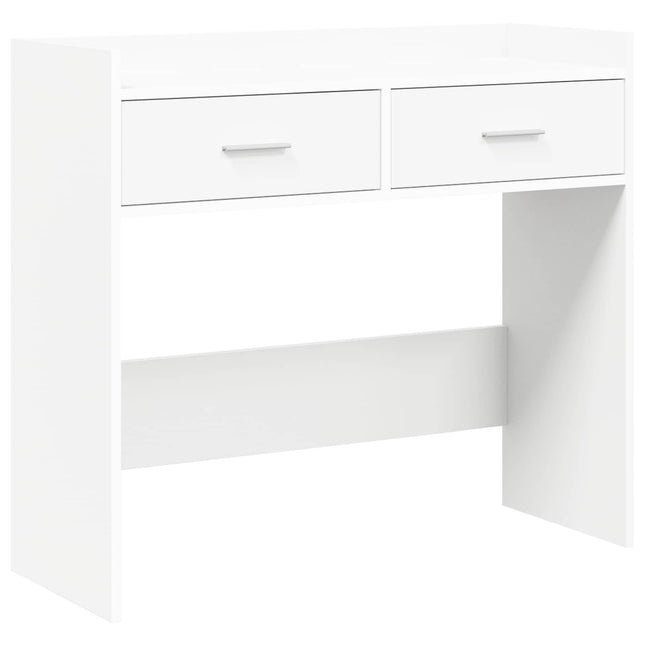 Konsolbord Hvid 90 x 35 x 80 cm Konstrueret træ