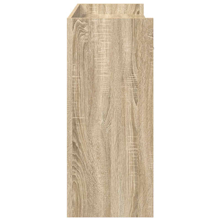 Konsolbord Sonoma-eg 90 x 35 x 80 cm Konstrueret træ