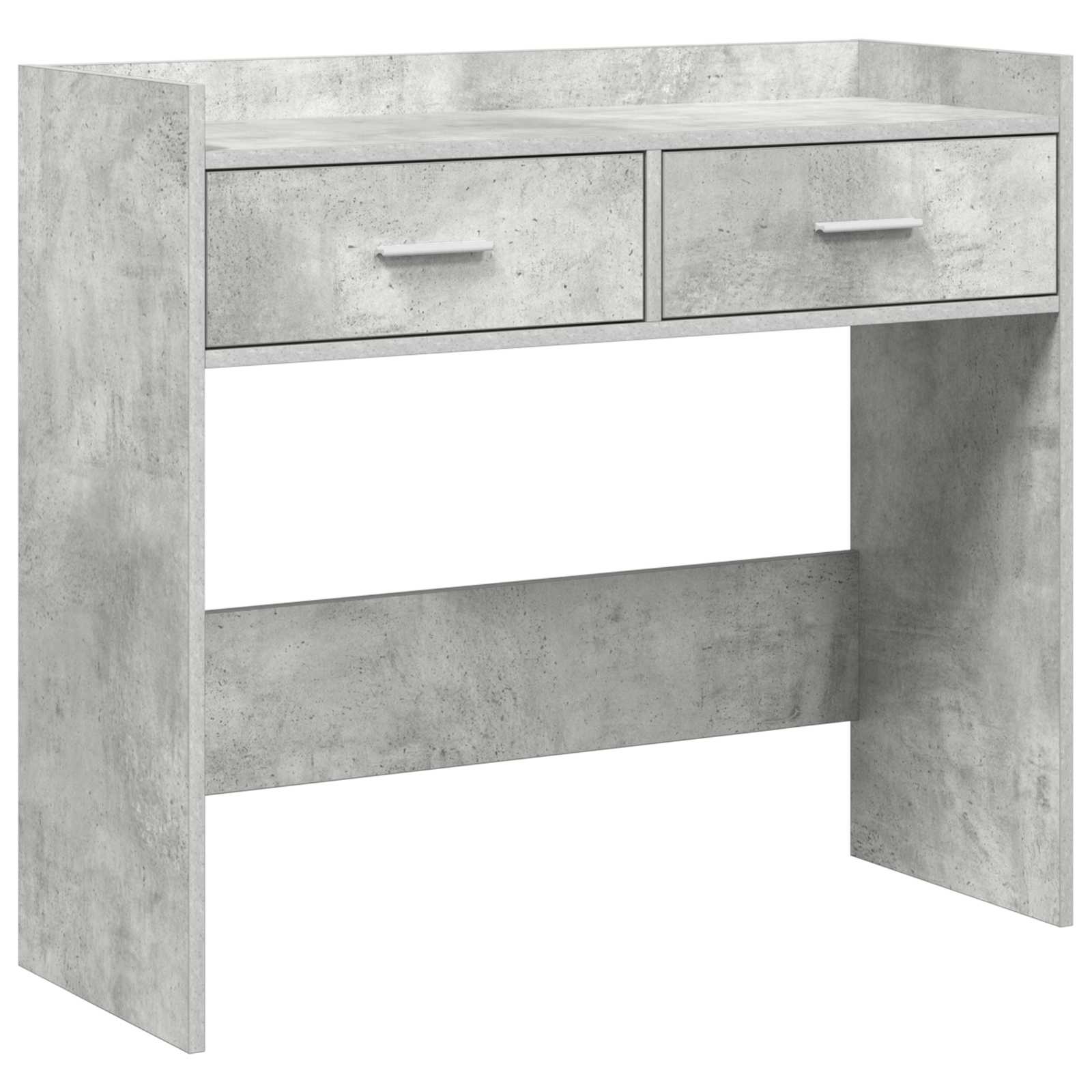Konsolbord Betongrå 90 x 35 x 80 cm Konstrueret træ
