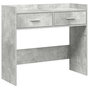 Konsolbord Betongrå 90 x 35 x 80 cm Konstrueret træ