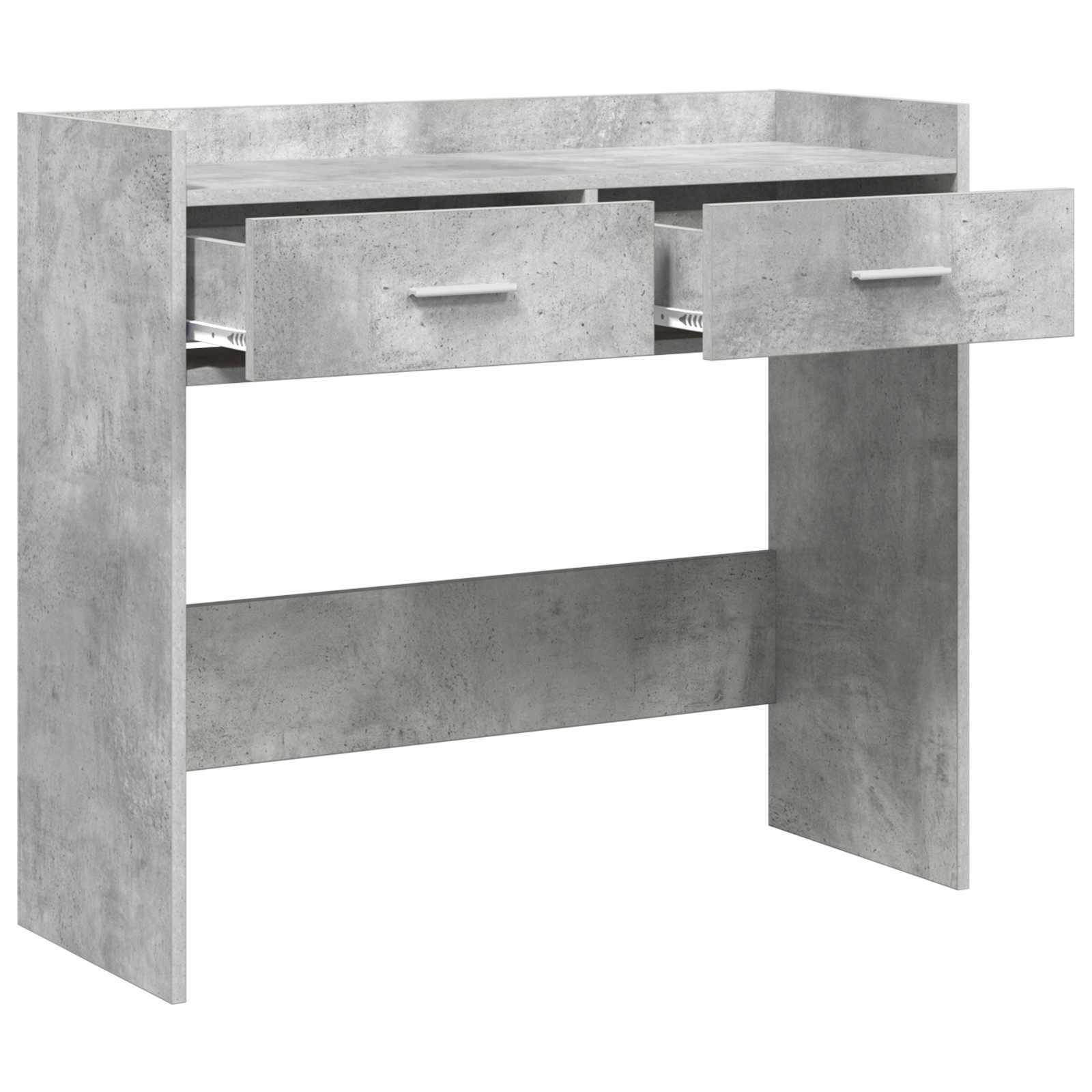 Konsolbord Betongrå 90 x 35 x 80 cm Konstrueret træ