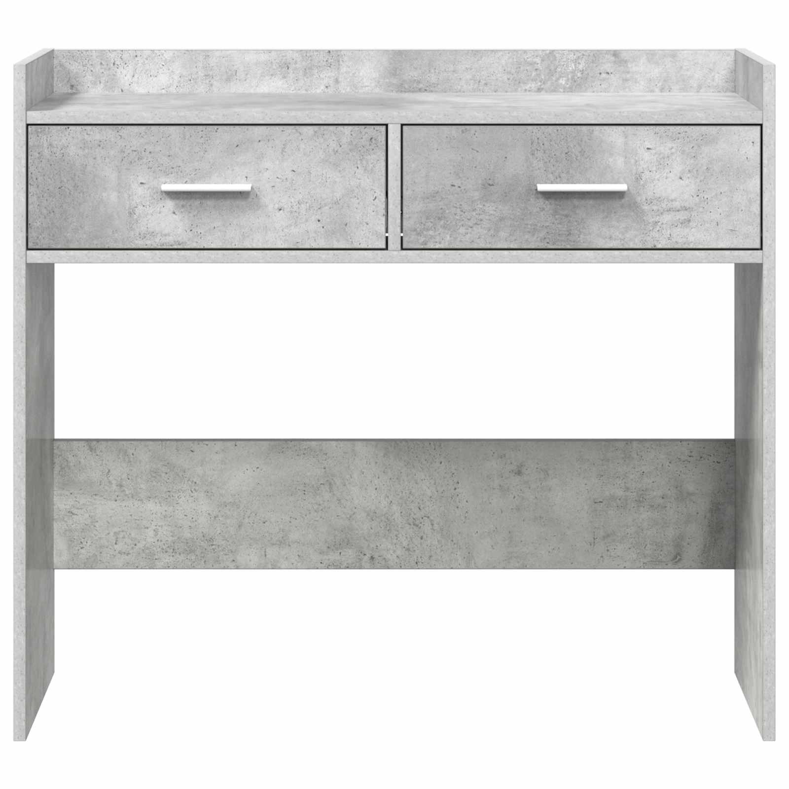 Konsolbord Betongrå 90 x 35 x 80 cm Konstrueret træ
