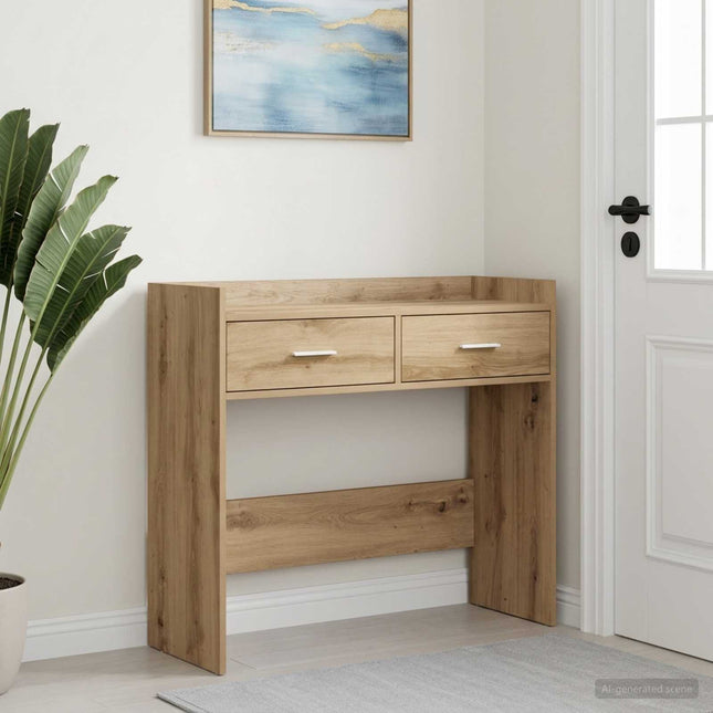 Konsolbord Artisan-eg 90 x 35 x 80 cm Konstrueret træ