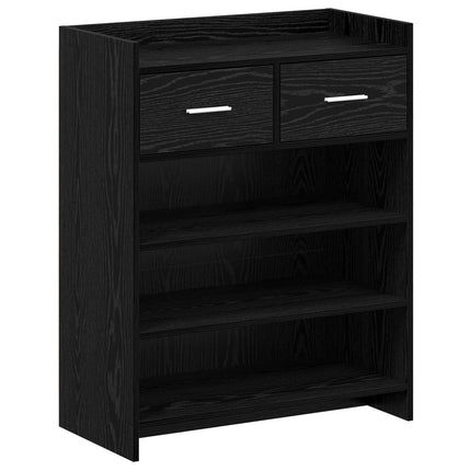 Sko skab 73,5 x 36 x 92 cm Konstrueret træ Sort eg