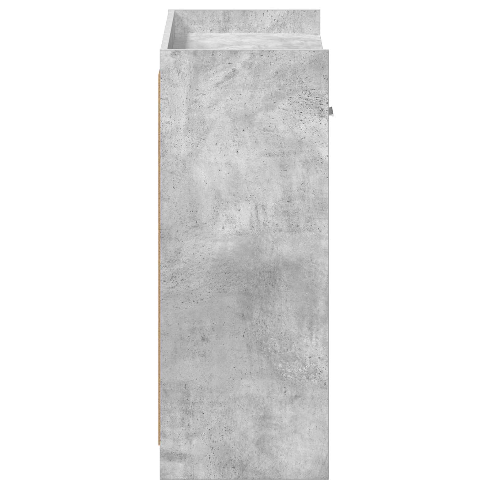 Sko skab med skuffe Betongrå 73,5 x 36 x 92 cm Konstrueret træ