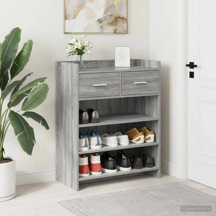 Sko skab 73,5 x 36 x 92 cm Konstrueret træ Grå Sonoma