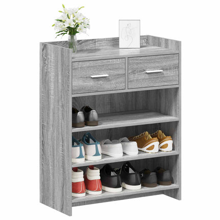 Sko skab 73,5 x 36 x 92 cm Konstrueret træ Grå Sonoma